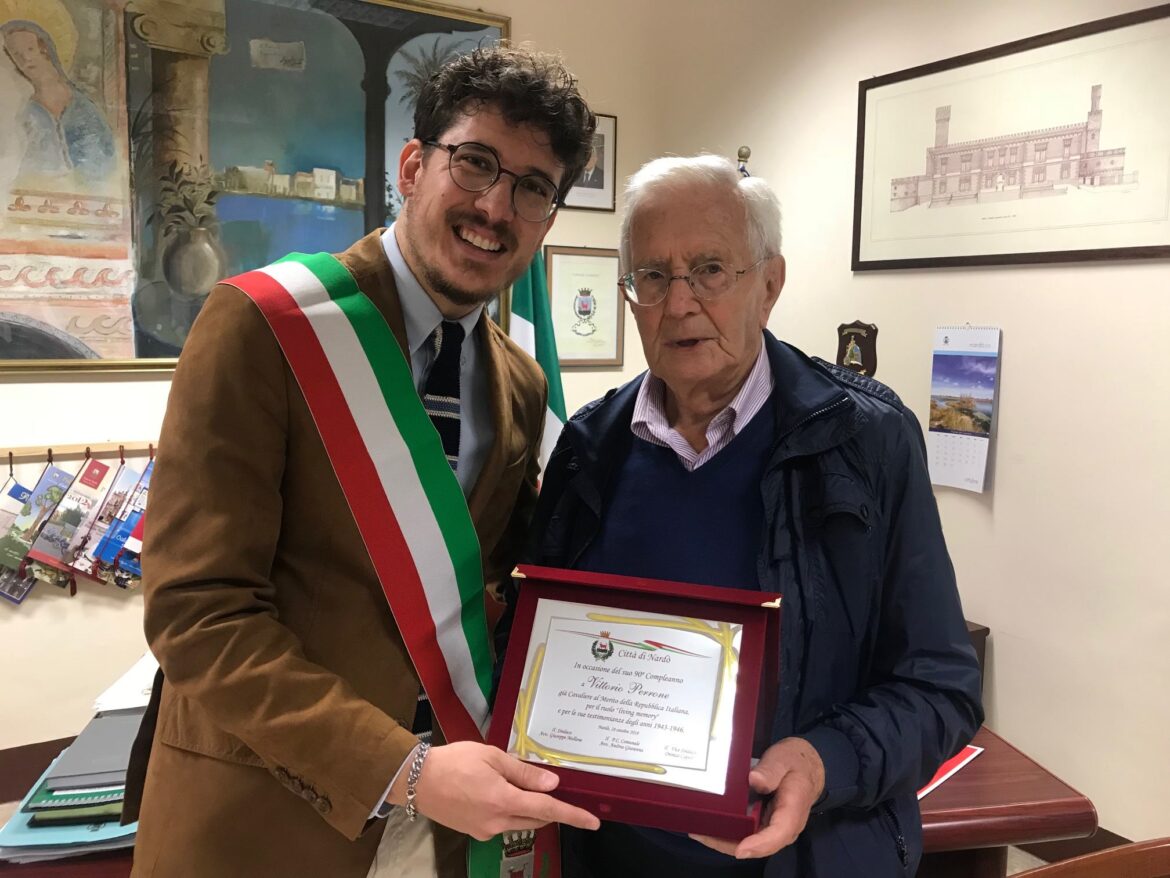 Comunità neretina in lutto, addio a Vittorio Perrone. Fu testimone dell’accoglienza degli ebrei
