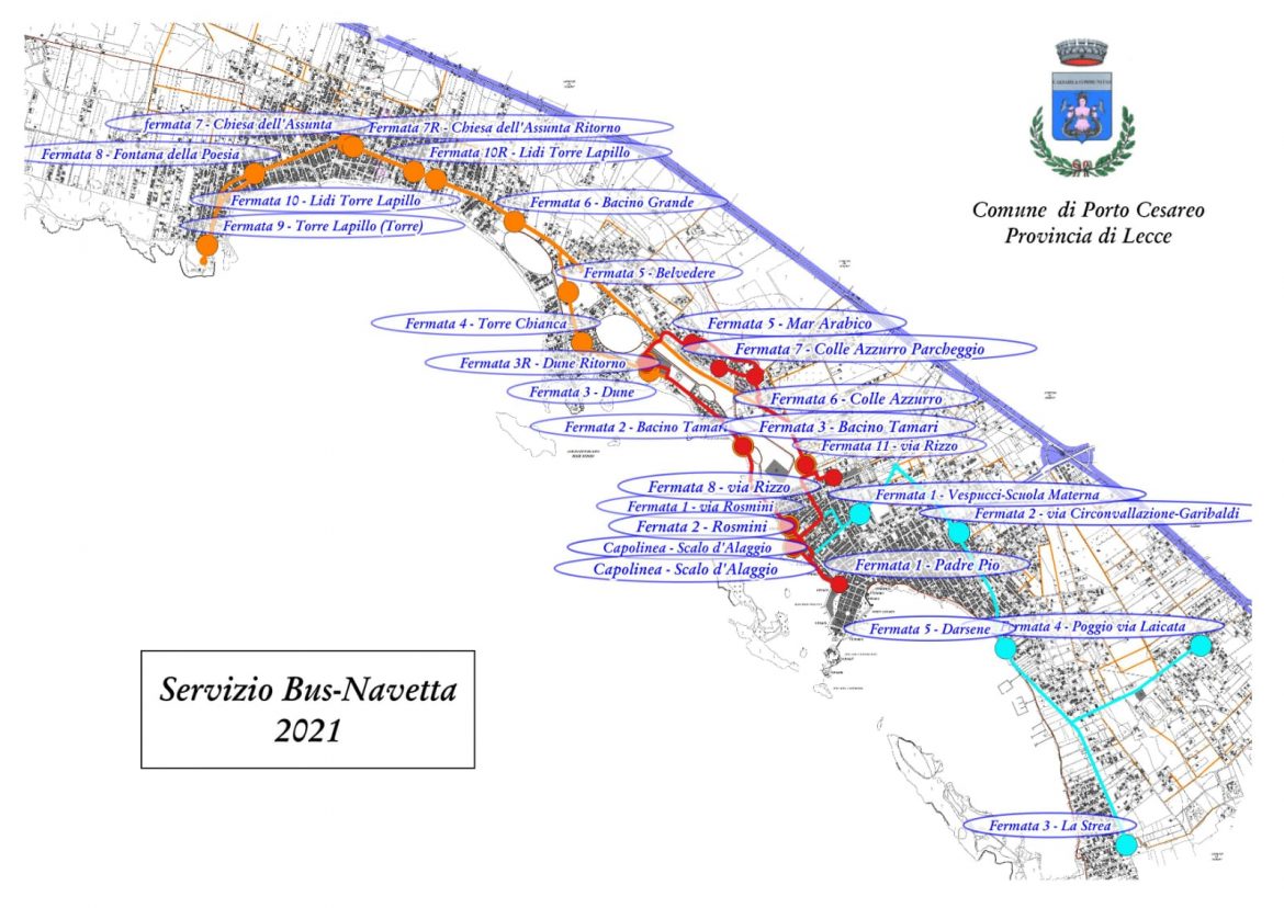 Bus navetta e ztl: le novità a Porto Cesareo