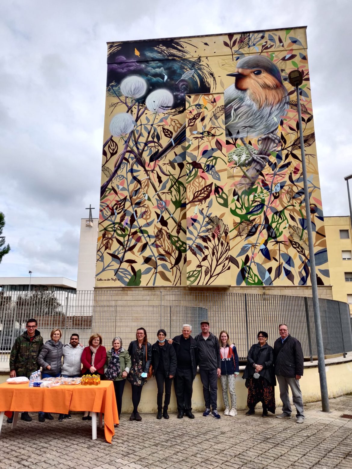 HollAndMe, l’artista Collin Van Der Sluijs firma murales nel quartiere Stadio