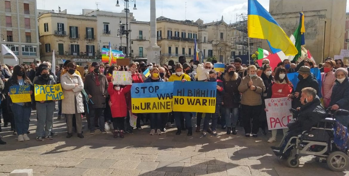 La guerra nel cuore dell’Europa, Lecce dice no. Voce corale contro le bombe in Ucraina