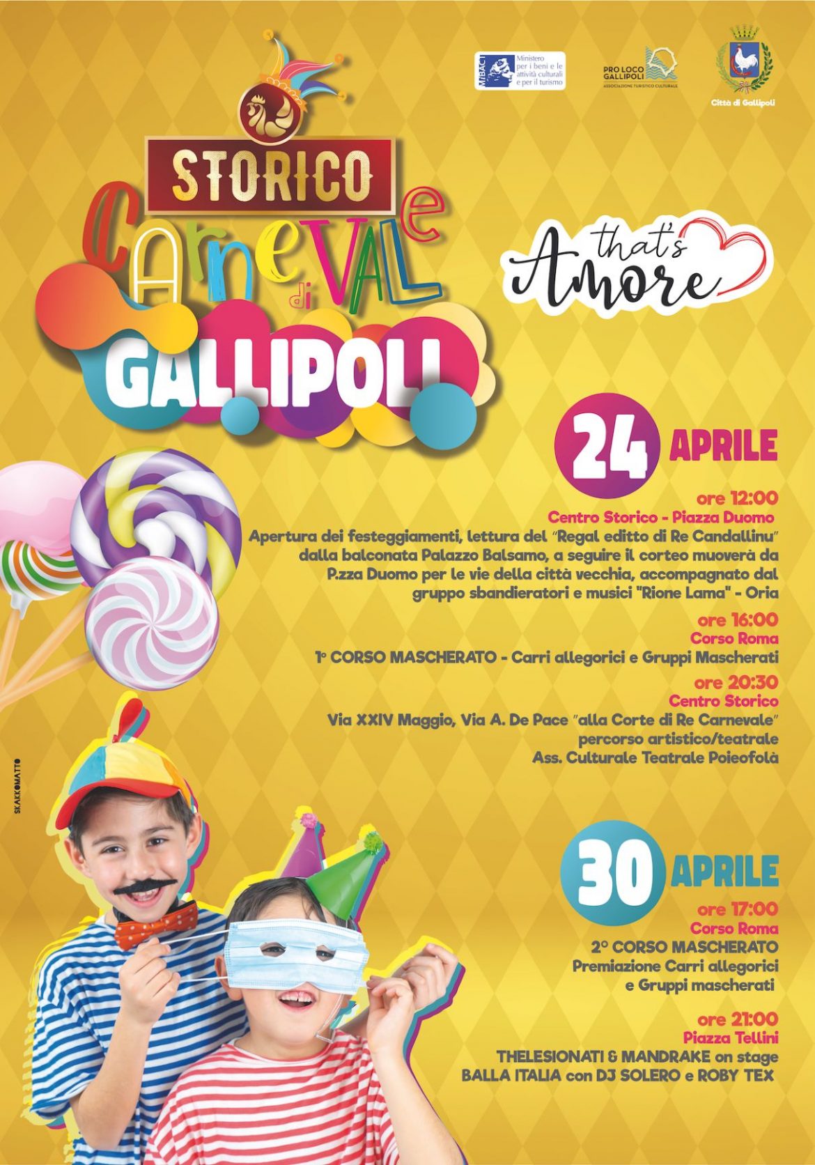 Carnevale di Gallipoli, carri e gruppi mascherati. Nella città vecchia il percorso artistico-culturale a cura di Poieofolà