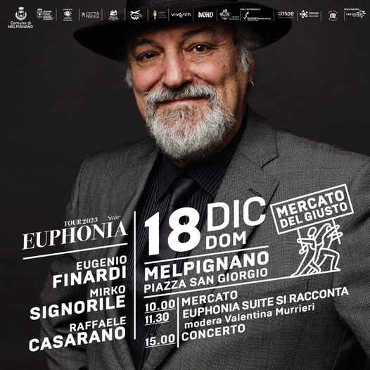 Torna il Mercato del Giusto a Melpignano, Finardi presenta il suo “Euphonia Suite
