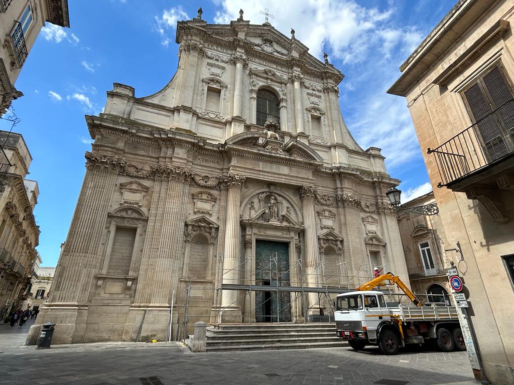 Chiesa di Sant’Irene, al via i lavori di messa in sicurezza della facciata