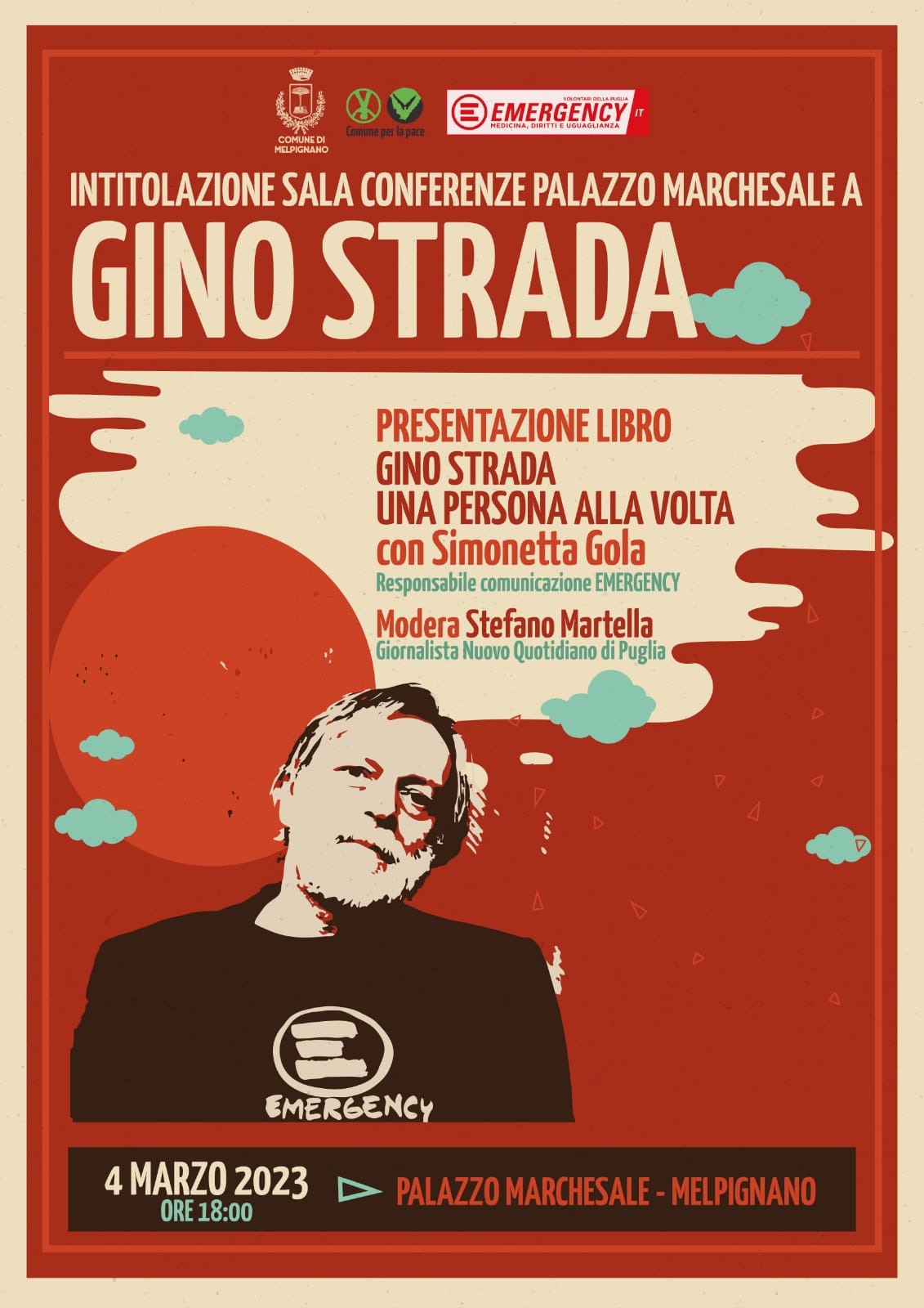 La sala conferenze di Melpignano intitolata a Gino Strada: l’omaggio al fondatore di Emergency