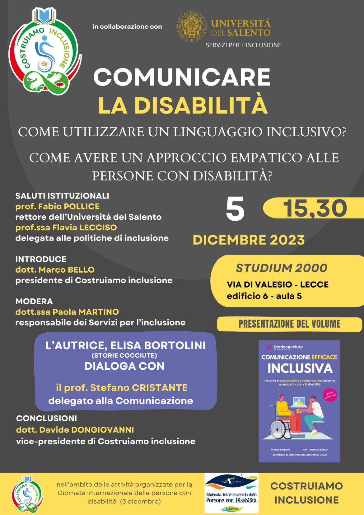“Comunicare la disabilità”, incontro all’Università del Salento